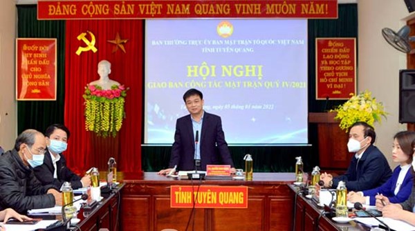 Tuyên Quang: Giao ban công tác Mặt trận quý IV
