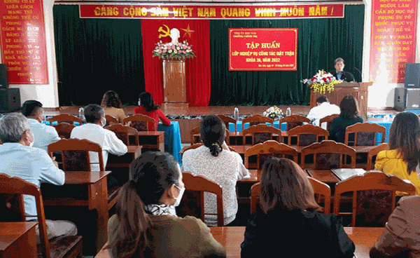 Ủy ban MTTQ tỉnh Kon Tum tổ chức bồi dưỡng nghiệp vụ công tác Mặt trận năm 2022