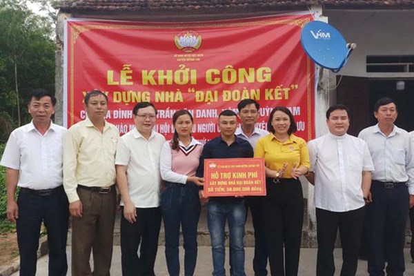 Khởi công xây nhà Đại đoàn kết, Nhà nhân đạo cho người nghèo ở Quỳnh Lưu