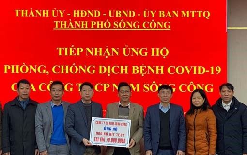Thái Nguyên: Tiếp nhận ủng hộ 900 kit test nhanh COVID-19