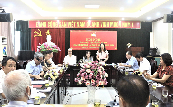 Hội nghị Ủy ban MTTQ Việt Nam quận Hai Bà Trưng lần thứ 10, khóa XV, nhiệm kỳ 2019-2024