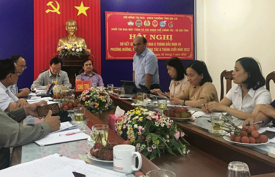 Khối thi đua Mặt trận và các tổ chức chính trị-xã hội tỉnh Gia Lai tổ chức sơ kết 6 tháng đầu năm 2022