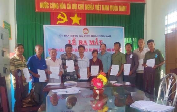 Kiên Giang: Ủy ban MTTQ xã Vĩnh Hòa Hưng Nam ra mắt Câu lạc bộ bảo vệ môi trường, phân loại rác thải