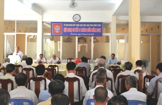 Đồng Tháp:Ủy ban Đoàn kết Công giáo Việt Nam tỉnh sơ kết công tác 6 tháng đầu năm 2022 