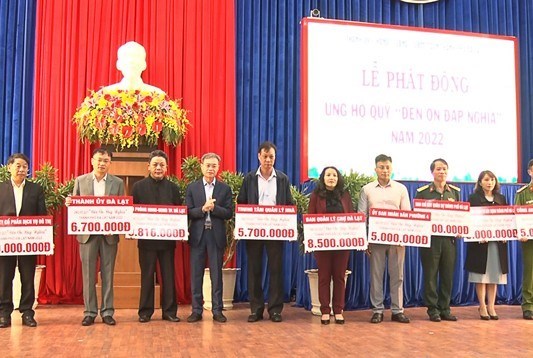 Lâm Đồng: Phát động ủng hộ Quỹ Đền ơn đáp nghĩa năm 2022