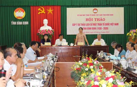 Bình Định: Hội thảo góp ý Dự thảo Lịch sử MTTQ Việt Nam tỉnh