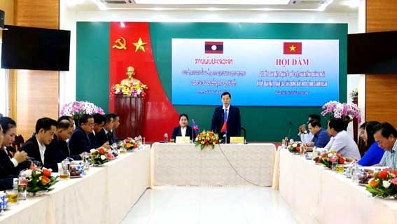 MTTQ tỉnh Quảng Ngãi và Mặt trận Lào Xây dựng đất nước tỉnh Champasak (CHDCND Lào) trao đổi kinh nghiệm công tác Mặt trận