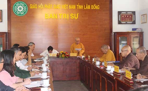 Ban Thường trực Ủy ban MTTQ Việt Nam tỉnh Lâm Đồng làm việc với Ban Trị sự Giáo hội Phật giáo tỉnh
