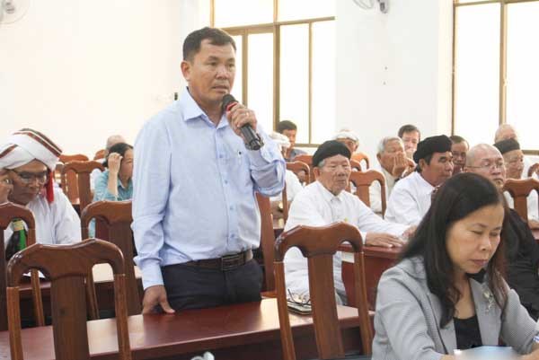 Ủy ban MTTQ Việt Nam tỉnh Ninh Thuận: Hội nghị thông tin tuyên truyền và lắng nghe ý kiến nhân dân