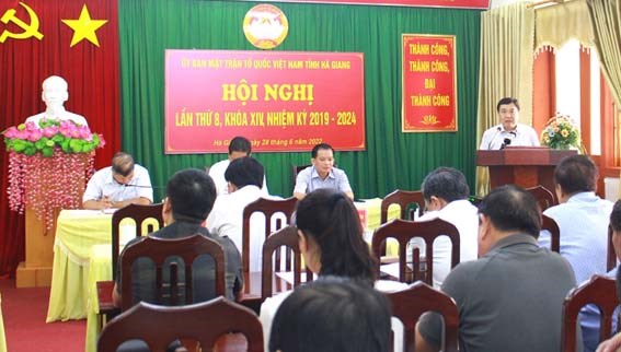Hội nghị Ủy ban MTTQ tỉnh Hà Giang lần thứ 8