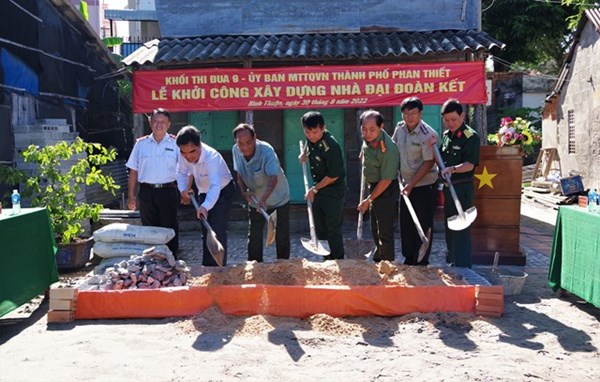 Bình Thuận: Khởi công xây dựng 'Nhà Đại đoàn kết' cho hộ nghèo