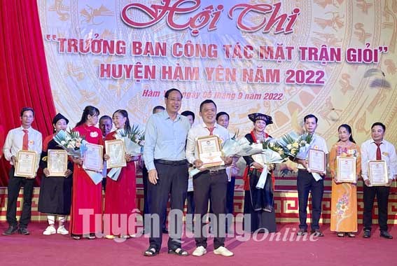 Hàm Yên tổ chức Hội thi Trưởng Ban công tác Mặt trận giỏi