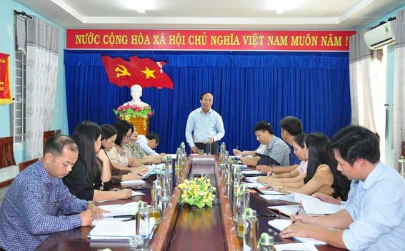 Đoàn giám sát của Tỉnh ủy tỉnh Quảng Nam làm việc với Sở LĐ-TB&XH và Sở TN-MT về tiếp thu góp ý của Mặt trận và các đoàn thể chính trị - xã hội