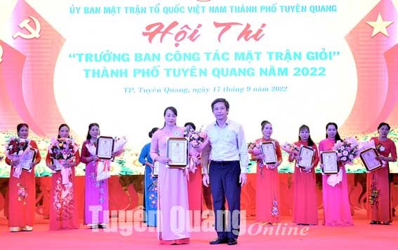 Hội thi Trưởng Ban công tác Mặt trận giỏi thành phố Tuyên Quang năm 2022
