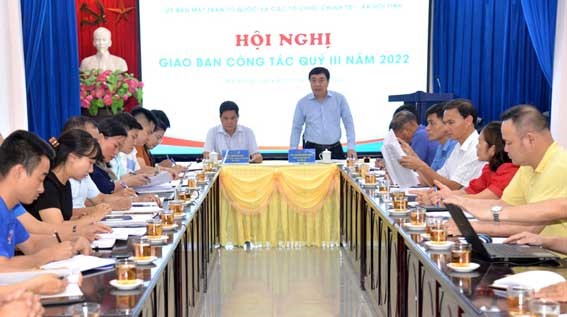 MTTQ và các Tổ chức chính trị xã hội tỉnh Hà Giang giao ban quý III