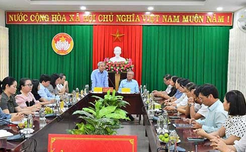 MTTQ Việt Nam tỉnh Đồng Nai trao đổi kinh nghiệm thông tin tuyên truyền tại Ninh Thuận
