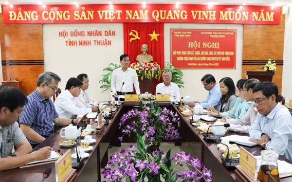 Ninh Thuận: Nâng cao chất lượng, giữa HĐND tỉnh và Ủy ban MTTQ Việt Nam tỉnh
