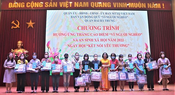 Quận Hai Bà Trưng (Hà Nội): Phát động Tháng cao điểm 'Vì người nghèo' và an sinh xã hội