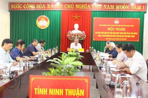 Ủy ban MTTQ Việt Nam Ninh Thuận: Tọa đàm phản biện dự thảo Nghị quyết HĐND tỉnh về đặt tên đường thuộc tuyến đường ven biển trên địa bàn tỉnh