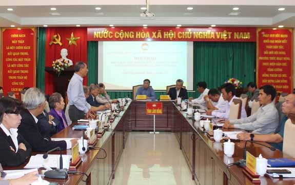 Hội thảo góp ý lần 2 Dự thảo Lịch sử MTTQ Việt Nam tỉnh Lâm Đồng