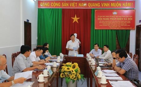 Ủy ban MTTQ tỉnh Vĩnh Long phản biện xã hội dự thảo Nghị quyết của HĐND tỉnh 