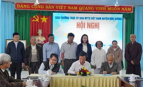 MTTQ huyện Đơn Dương (Lâm Đồng): Gặp mặt chức sắc các tôn giáo