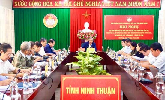 Ủy ban MTTQ Việt Nam tỉnh Ninh Thuận: Tọa đàm phản biện Dự thảo Nghị quyết về phát triển kinh tế đô thị