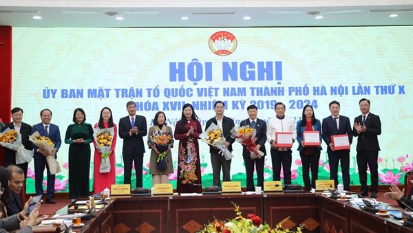 Hội nghị Ủy ban MTTQ Việt Nam TP Hà Nội lần thứ X, khóa XVII, nhiệm kỳ 2019-2024