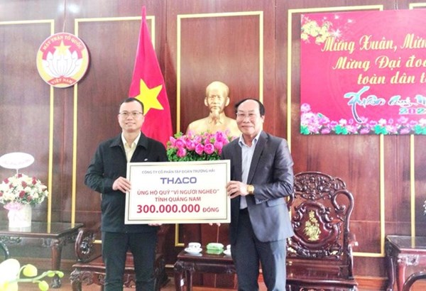 Ủy ban MTTQ tỉnh Quảng Nam tiếp nhận 300 triệu đồng Quỹ 'Vì người nghèo' 