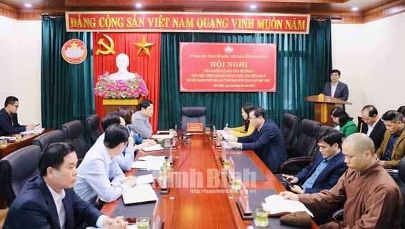 Ủy ban MTTQ tỉnh Ninh Bình phản biện xã hội vào dự thảo "Quy định chính sách hỗ trợ xây dựng, sửa chữa nhà ở cho hộ nghèo giai đoạn 2023- 2025"