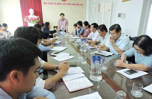 Ủy ban MTTQ Việt Nam tỉnh Bến Tre họp dư luận xã hội tháng 2-2023