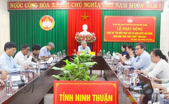 Ninh Thuận: Triển khai thực hiện chuyển đổi số năm 2023 trong hệ thống Mặt trận