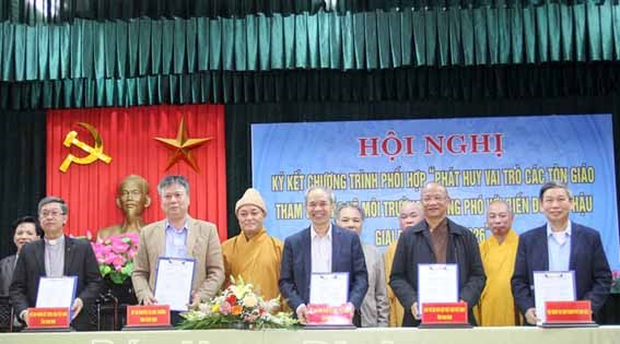 Nam Định: Phát huy vai trò các tôn giáo tham gia bảo vệ môi trường 