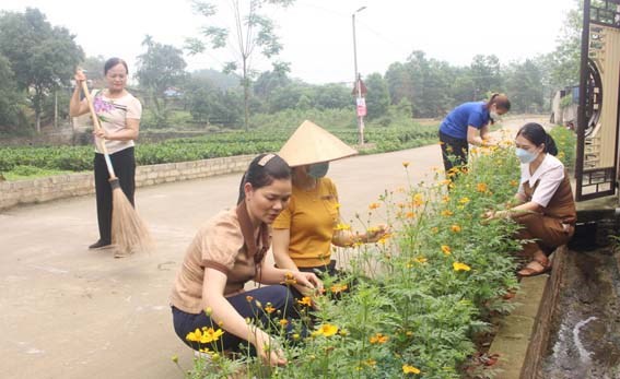 Thái Nguyên: Những tuyến đường hoa tô điểm nông thôn mới