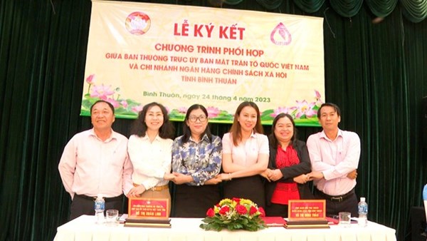 Bình Thuận: Ký kết chương trình tín dụng chính sách xã hội năm 2023