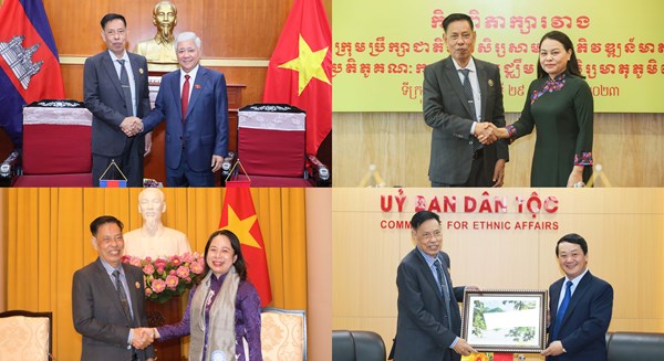 Đoàn đại biểu Hội đồng Quốc gia Mặt trận Đoàn kết Phát triển Tổ quốc Campuchia kết thúc tốt đẹp chuyến công tác tại Việt Nam