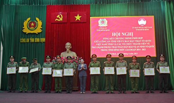 Bình Định: Tổng kết 10 năm thực hiện chương trình phối hợp giữa Bộ Công an với UBTƯ MTTQ Việt Nam