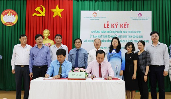 Đồng Nai: MTTQ Việt Nam tỉnh và Ngân hàng Chính sách xã hội chi nhánh tỉnh phối hợp triển khai tín dụng chính sách