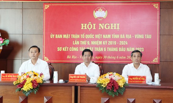Ủy ban MTTQ Việt Nam tỉnh Bà Rịa – Vũng Tàu tổ chức hội nghị lần thứ 9, nhiệm kỳ 2019-2024