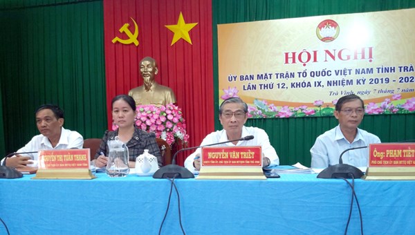Hội nghị Ủy ban MTTQ Việt Nam tỉnh Trà Vinh lần thứ 12 