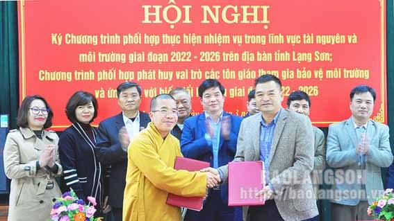 Các tổ chức tôn giáo tỉnh Lạng Sơn góp sức bảo vệ môi trường