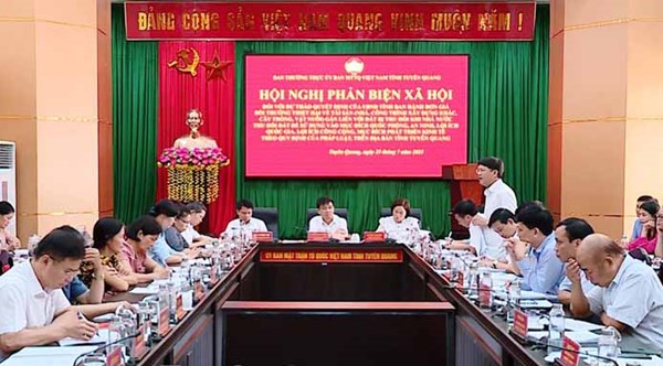 Tuyên Quang: Phản biện xã hội với dự thảo Quyết định của UBND tỉnh về đơn giá bồi thường khi thu hồi đất