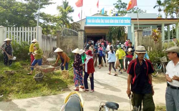 Khu dân cư Hòa Phú 5A chung tay bảo vệ môi trường
