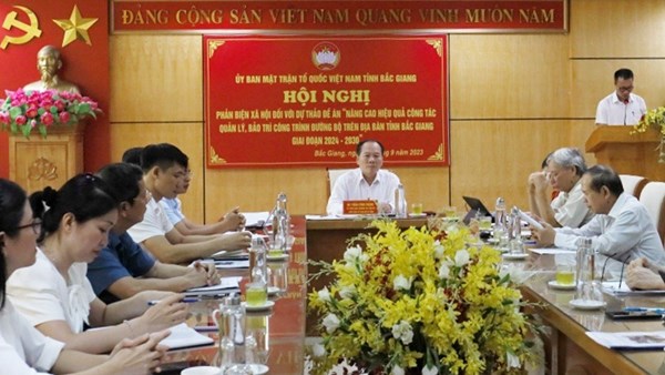 Phản biện dự thảo Đề án Nâng cao hiệu quả công tác quản lý, bảo trì công trình đường bộ trên địa bàn Bắc Giang