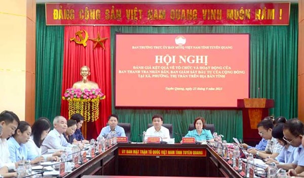 Tuyên Quang: Đánh giá hoạt động của Ban Thanh tra nhân dân, Ban giám sát đầu tư của cộng đồng