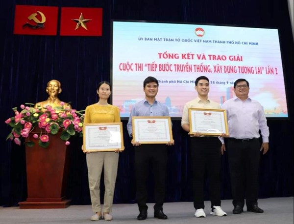 TP.Hồ Chí Minh: Tổng kết và trao giải cuộc thi ‘Tiếp bước truyền thống, xây dựng tương lai’ lần 2