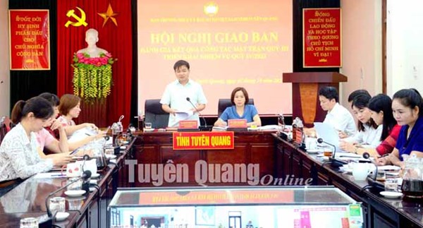 Uỷ ban MTTQ tỉnh Tuyên Quang triển khai nhiệm vụ quý IV