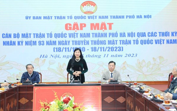 Ủy ban MTTQ Việt Nam TP Hà Nội tổ chức gặp mặt cán bộ qua các thời kỳ 