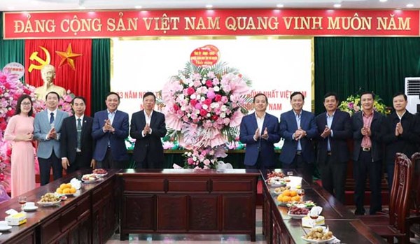 Lãnh đạo tỉnh Thái Nguyên, Kon Tum chúc mừng 93 năm Ngày truyền thống Mặt trận Tổ quốc Việt Nam