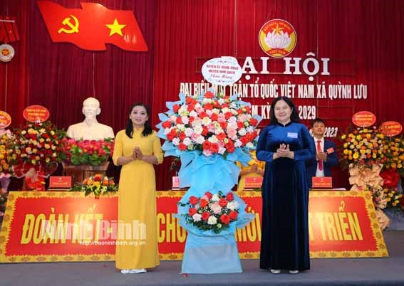 Ninh Bình: Đại hội Ủy ban MTTQ xã Quỳnh Lưu nhiệm kỳ 2024-2029